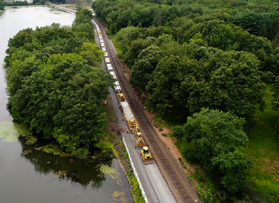 Hartford Line Construction Photo